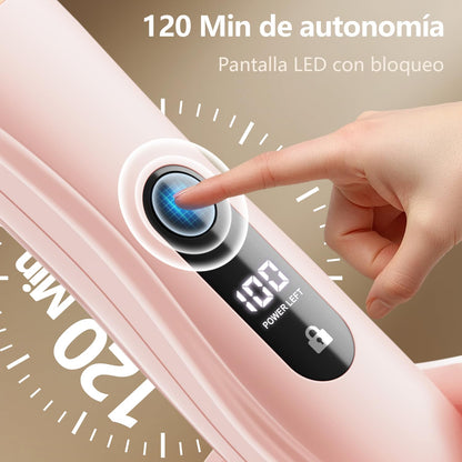 Afeitadora Electrica Mujer IPX7 Impermeable - Rasuradora Mujer Zona Intima (Cara, Braces y Cuerpo), Maquinilla Afeitar con 4 Peines de Precisión, Pantalla LED, Recarga USB, Regalos Aniversario